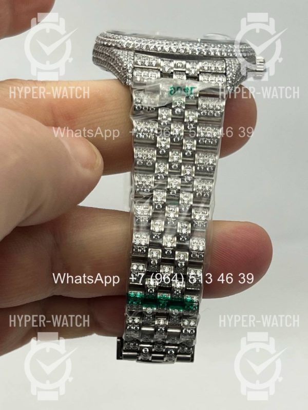 Фото 6 - Rolex Datejust 41mm 126334 Full Pave Blue Steel