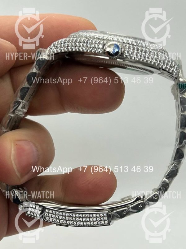 Фото 8 - Rolex Datejust 41mm 126334 Full Pave Blue Steel