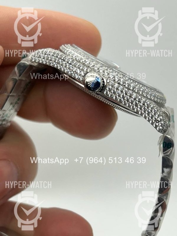 Фото 9 - Rolex Datejust 41mm 126334 Full Pave Blue Steel