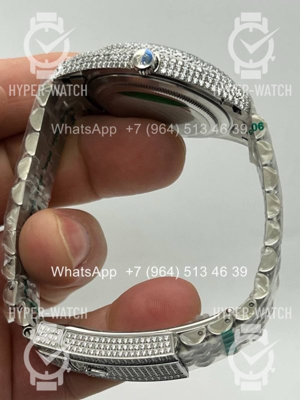 Фото 10 - Rolex Datejust 41mm 126334 Full Pave Blue Steel