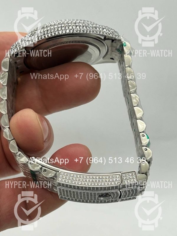 Фото 14 - Rolex Datejust 41mm 126334 Full Pave Blue Steel