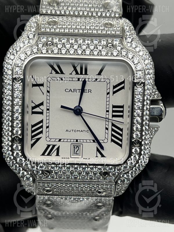 Товар Cartier Santos de Cartier 40mm Diamond White Steel Фото 2 - Cartier Santos de Cartier 40mm Diamond White Steel
