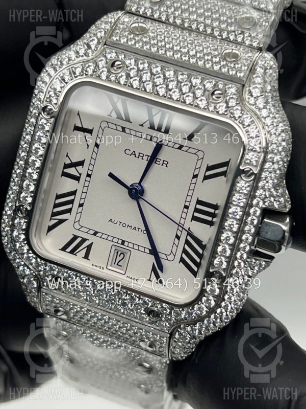 Товар Cartier Santos de Cartier 40mm Diamond White Steel Фото 3 - Cartier Santos de Cartier 40mm Diamond White Steel
