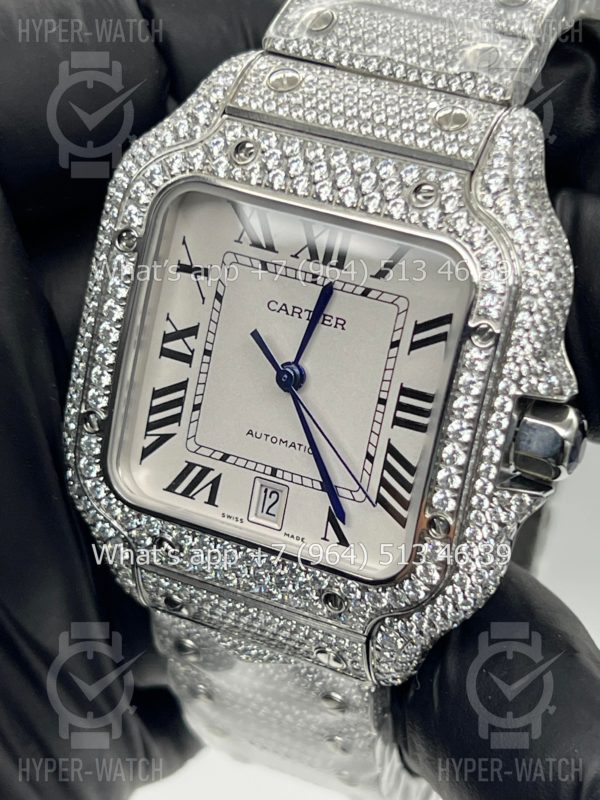 Товар Cartier Santos de Cartier 40mm Diamond White Steel Фото 6 - Cartier Santos de Cartier 40mm Diamond White Steel