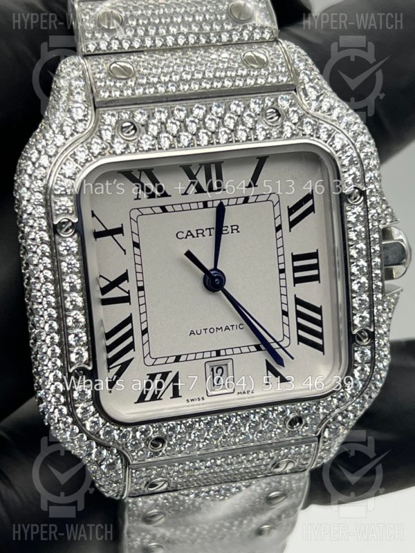 Товар Cartier Santos de Cartier 40mm Diamond White Steel Фото 8 - Cartier Santos de Cartier 40mm Diamond White Steel