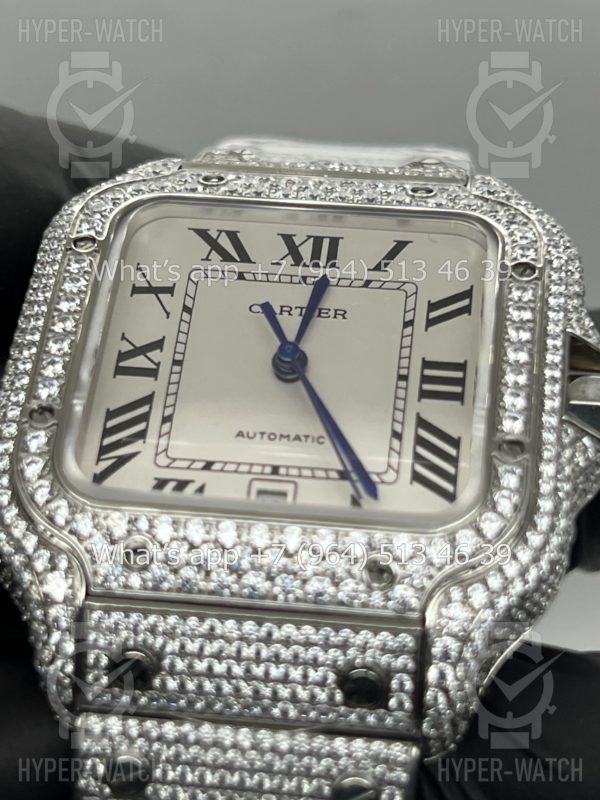 Товар Cartier Santos de Cartier 40mm Diamond White Steel Фото 9 - Cartier Santos de Cartier 40mm Diamond White Steel