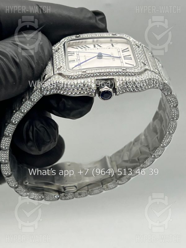 Товар Cartier Santos de Cartier 40mm Diamond White Steel Фото 12 - Cartier Santos de Cartier 40mm Diamond White Steel