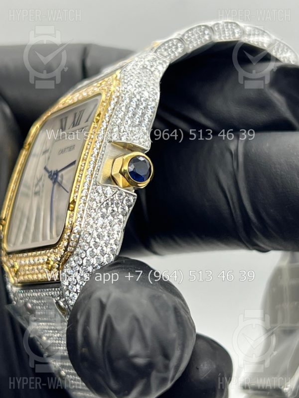 Товар Cartier Santos de Cartier 40mm Diamond Steel White Фото 5 - Cartier Santos de Cartier 40mm Diamond Steel White