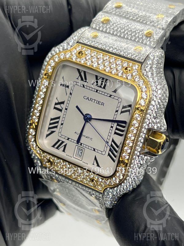 Товар Cartier Santos de Cartier 40mm Diamond Steel White Фото 6 - Cartier Santos de Cartier 40mm Diamond Steel White