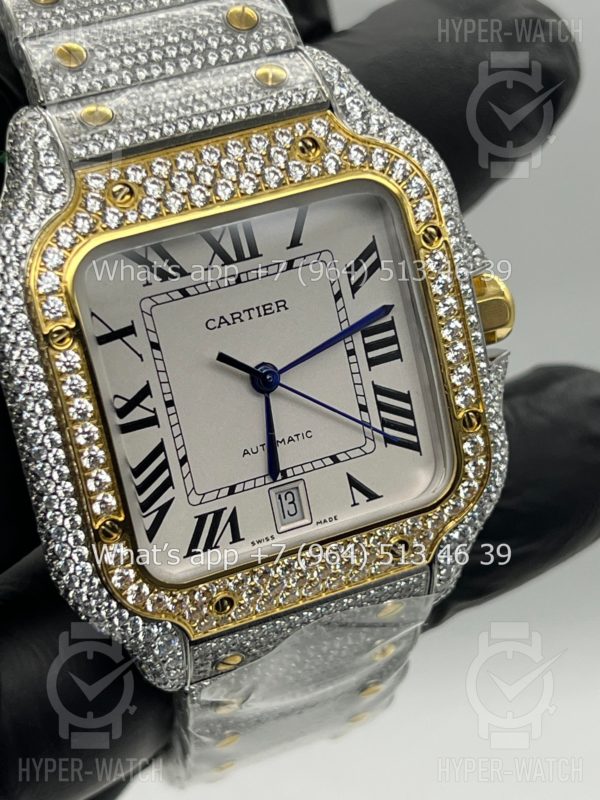 Товар Cartier Santos de Cartier 40mm Diamond Steel White Фото 7 - Cartier Santos de Cartier 40mm Diamond Steel White