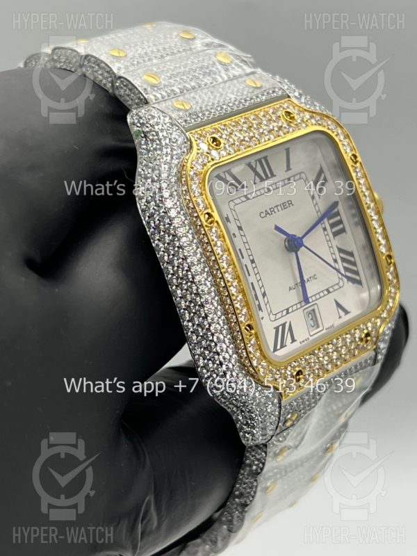 Товар Cartier Santos de Cartier 40mm Diamond Steel White Фото 8 - Cartier Santos de Cartier 40mm Diamond Steel White