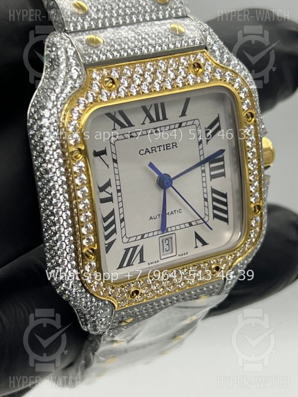 Товар Cartier Santos de Cartier 40mm Diamond Steel White Фото 9 - Cartier Santos de Cartier 40mm Diamond Steel White