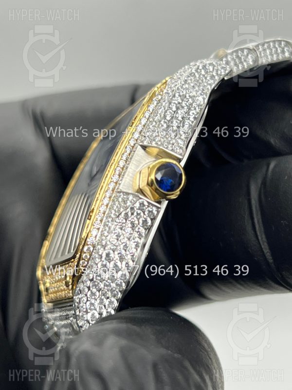 Фото 5 - Cartier Santos de Cartier 40mm Diamond Blue Dial