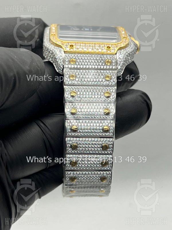 Фото 11 - Cartier Santos de Cartier 40mm Diamond Blue Dial