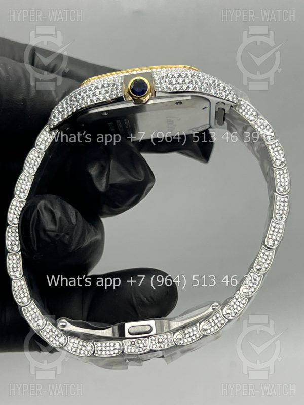 Фото 14 - Cartier Santos de Cartier 40mm Diamond Blue Dial