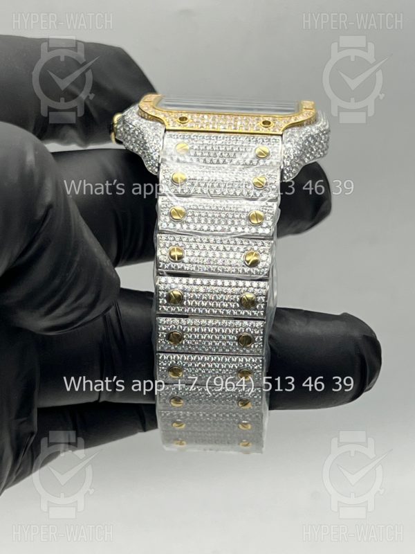 Фото 15 - Cartier Santos de Cartier 40mm Diamond Blue Dial