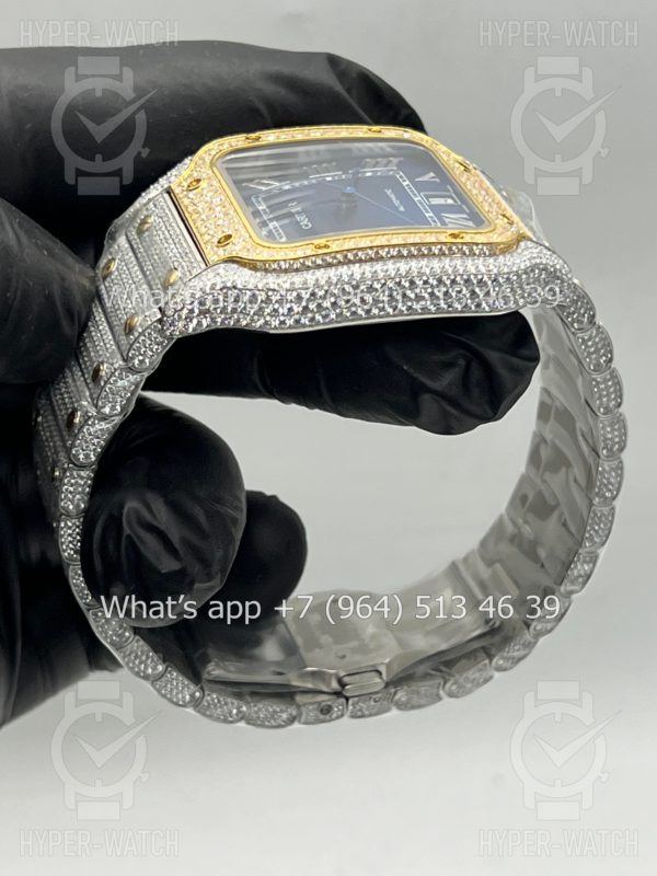 Фото 16 - Cartier Santos de Cartier 40mm Diamond Blue Dial