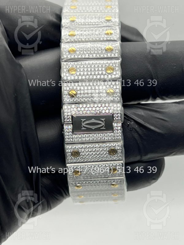 Фото 18 - Cartier Santos de Cartier 40mm Diamond Blue Dial