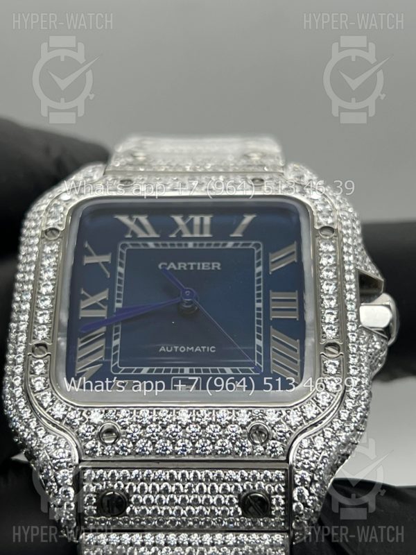 Товар Cartier Santos de Cartier 40mm Diamond Blue Steel Фото 7 - Cartier Santos de Cartier 40mm Diamond Blue Steel