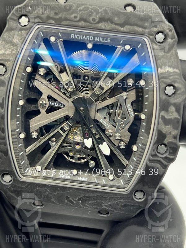 Фото 9 - Richard Mille RM 12-01 Tourbillon Black Carbon