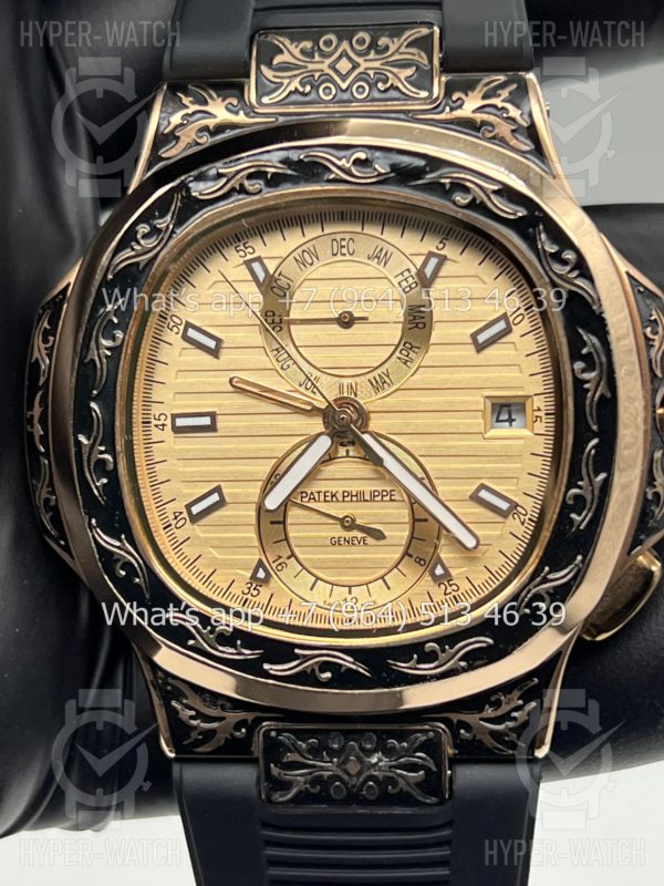 Товар Patek Philippe Nautilus 44mm Engraved Art 8882 Фото 3 - Patek Philippe Nautilus 44mm Engraved Art 8882