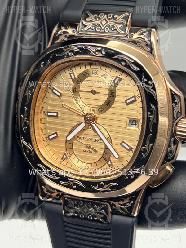 Товар Patek Philippe Nautilus 44mm Engraved Art 8882 Фото 4 - Patek Philippe Nautilus 44mm Engraved Art 8882