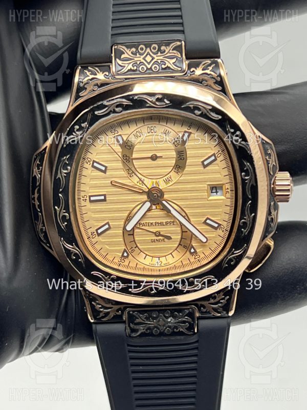 Товар Patek Philippe Nautilus 44mm Engraved Art 8882 Фото 6 - Patek Philippe Nautilus 44mm Engraved Art 8882