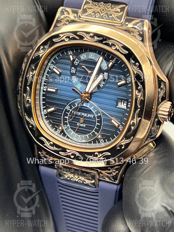 Товар Patek Philippe Nautilus 44mm Engraved Art 8883 Фото 3 - Patek Philippe Nautilus 44mm Engraved Art 8883
