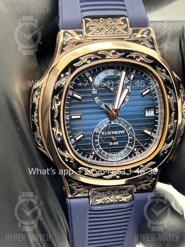 Товар Patek Philippe Nautilus 44mm Engraved Art 8883 Фото 7 - Patek Philippe Nautilus 44mm Engraved Art 8883