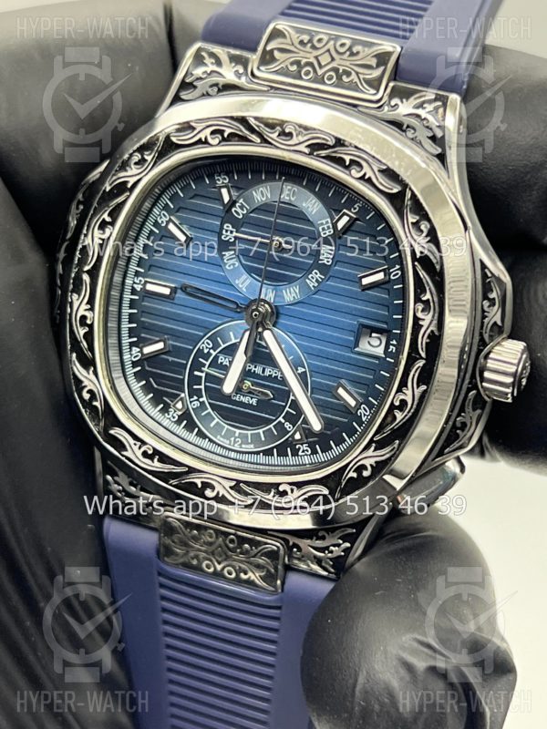 Товар Patek Philippe Nautilus 44mm Engraved Art 8884 Фото 2 - Patek Philippe Nautilus 44mm Engraved Art 8884