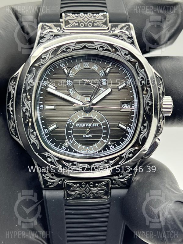 Товар Patek Philippe Nautilus 44mm Engraved Art 8877 Фото 2 - Patek Philippe Nautilus 44mm Engraved Art 8877