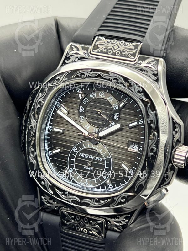 Товар Patek Philippe Nautilus 44mm Engraved Art 8877 Фото 3 - Patek Philippe Nautilus 44mm Engraved Art 8877