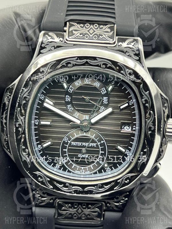 Товар Patek Philippe Nautilus 44mm Engraved Art 8877 Фото 5 - Patek Philippe Nautilus 44mm Engraved Art 8877