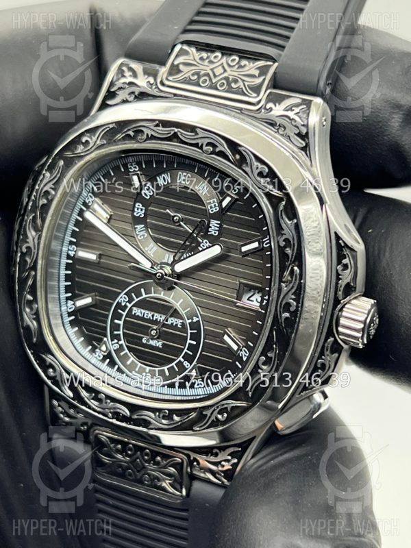 Товар Patek Philippe Nautilus 44mm Engraved Art 8877 Фото 6 - Patek Philippe Nautilus 44mm Engraved Art 8877