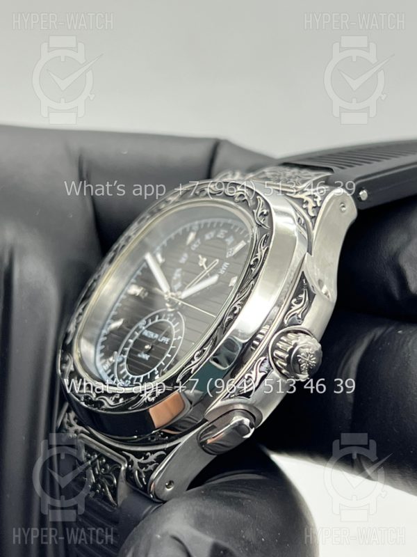 Товар Patek Philippe Nautilus 44mm Engraved Art 8877 Фото 7 - Patek Philippe Nautilus 44mm Engraved Art 8877