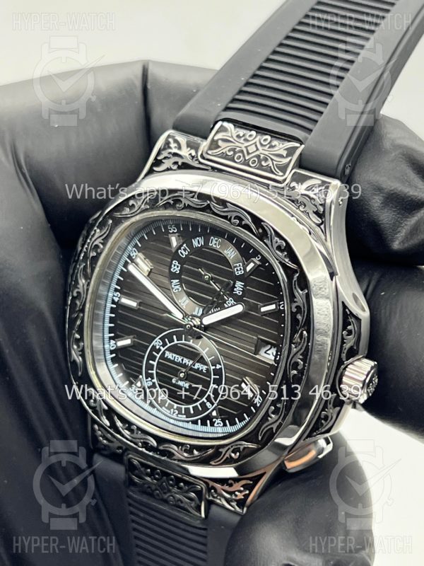 Товар Patek Philippe Nautilus 44mm Engraved Art 8877 Фото 8 - Patek Philippe Nautilus 44mm Engraved Art 8877