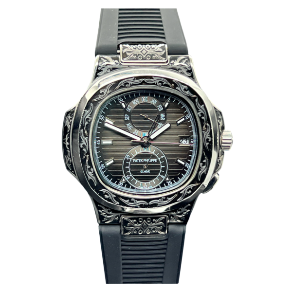 Товар Patek Philippe Nautilus 44mm Engraved Art 8877 Фото 1 - Patek Philippe Nautilus 44mm Engraved Art 8877
