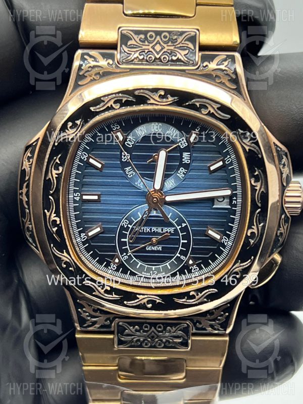 Товар Patek Philippe Nautilus 44mm Engraved Art 9087 Фото 2 - Patek Philippe Nautilus 44mm Engraved Art 9087