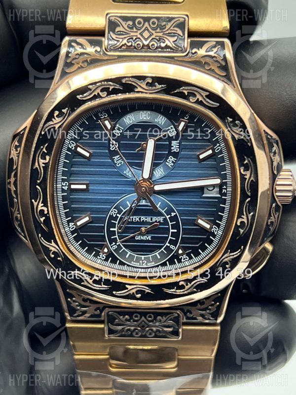 Товар Patek Philippe Nautilus 44mm Engraved Art 9087 Фото 3 - Patek Philippe Nautilus 44mm Engraved Art 9087