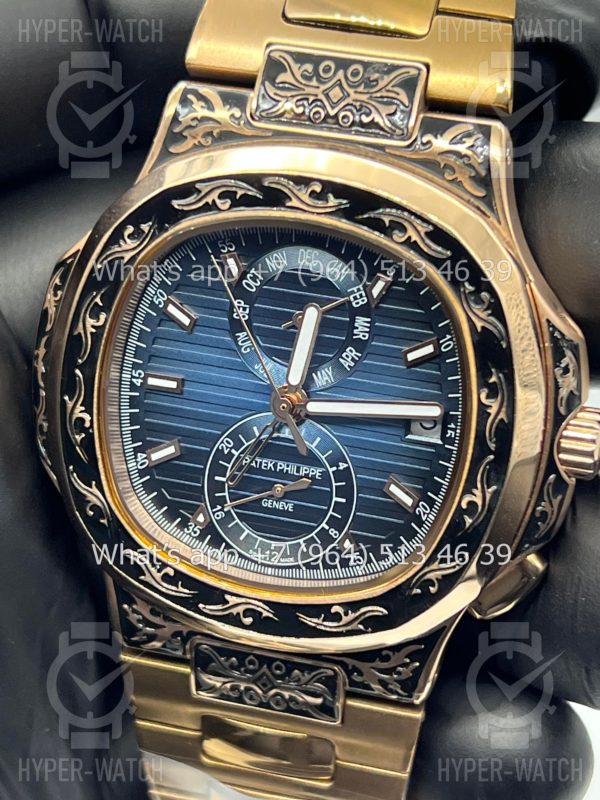 Товар Patek Philippe Nautilus 44mm Engraved Art 9087 Фото 4 - Patek Philippe Nautilus 44mm Engraved Art 9087