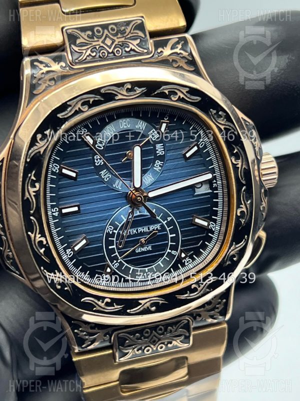 Товар Patek Philippe Nautilus 44mm Engraved Art 9087 Фото 5 - Patek Philippe Nautilus 44mm Engraved Art 9087