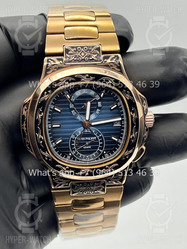 Товар Patek Philippe Nautilus 44mm Engraved Art 9087 Фото 6 - Patek Philippe Nautilus 44mm Engraved Art 9087