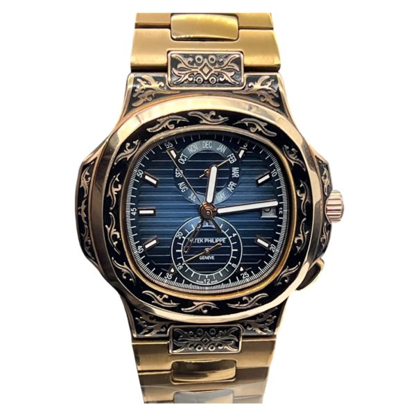Товар Patek Philippe Nautilus 44mm Engraved Art 9087 Фото 1 - Patek Philippe Nautilus 44mm Engraved Art 9087