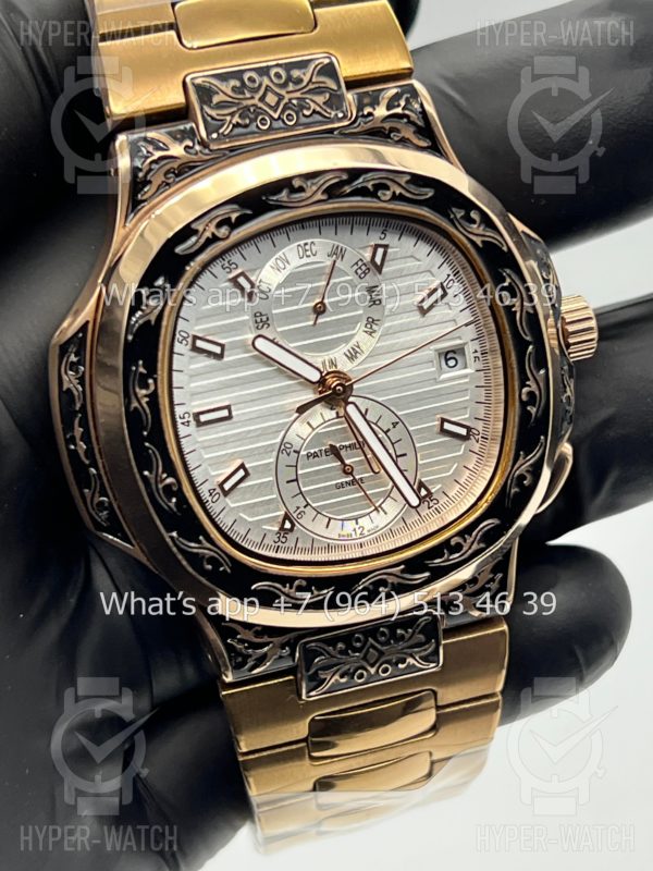 Фото 4 - Patek Philippe Nautilus 44mm Engraved Art 9089