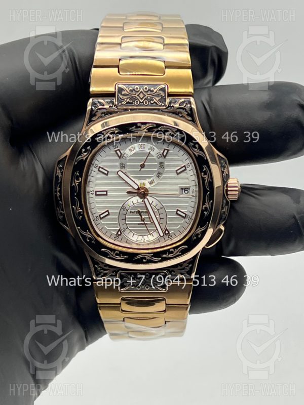 Фото 6 - Patek Philippe Nautilus 44mm Engraved Art 9089