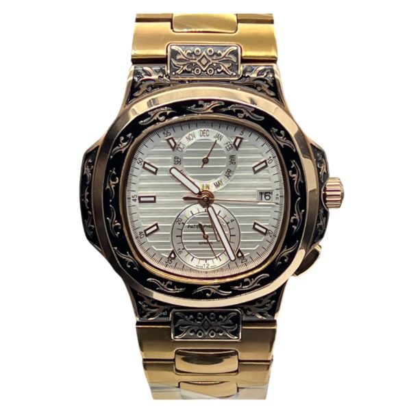 Фото 1 - Patek Philippe Nautilus 44mm Engraved Art 9089