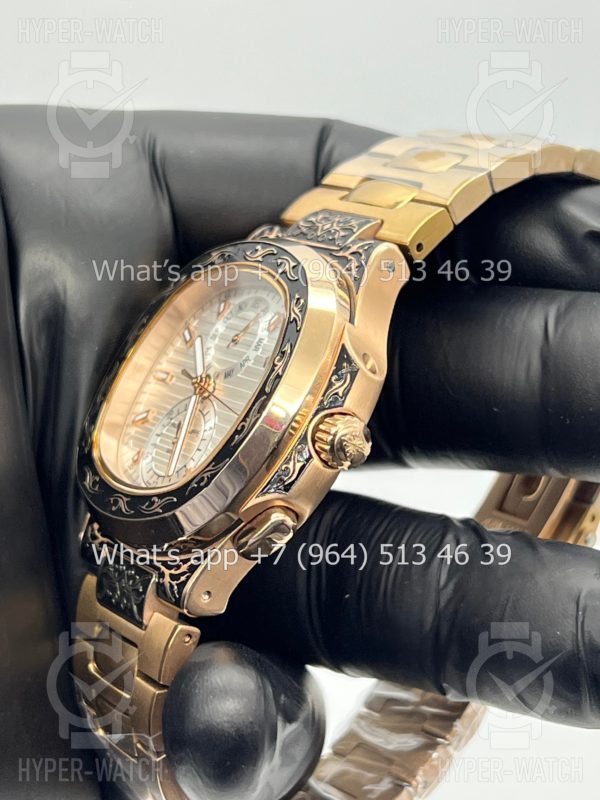 Фото 7 - Patek Philippe Nautilus 44mm Engraved Art 9089