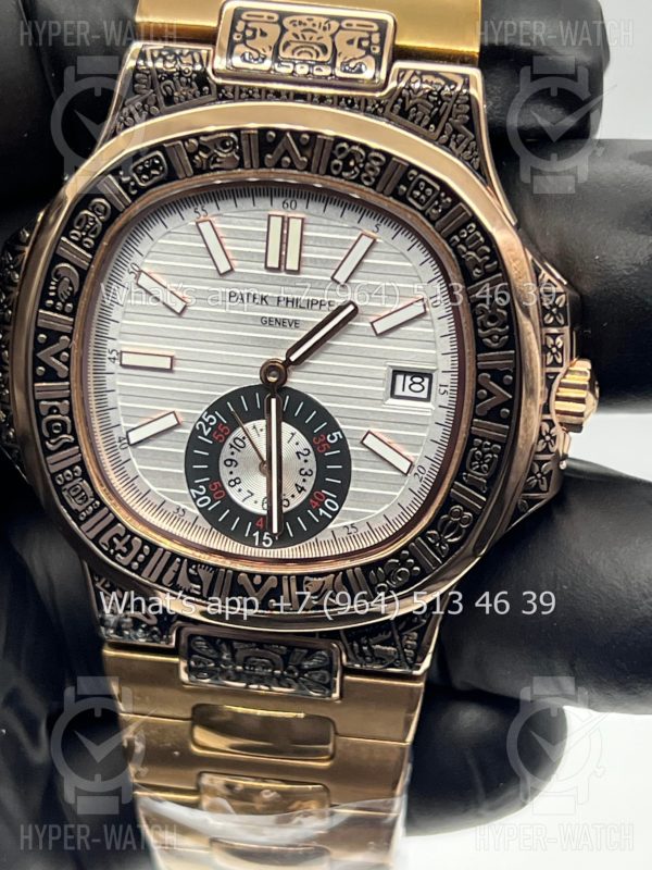 Товар Patek Philippe Nautilus 44mm Engraved Art 9096 Фото 2 - Patek Philippe Nautilus 44mm Engraved Art 9096