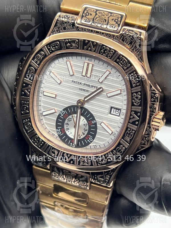 Товар Patek Philippe Nautilus 44mm Engraved Art 9096 Фото 3 - Patek Philippe Nautilus 44mm Engraved Art 9096