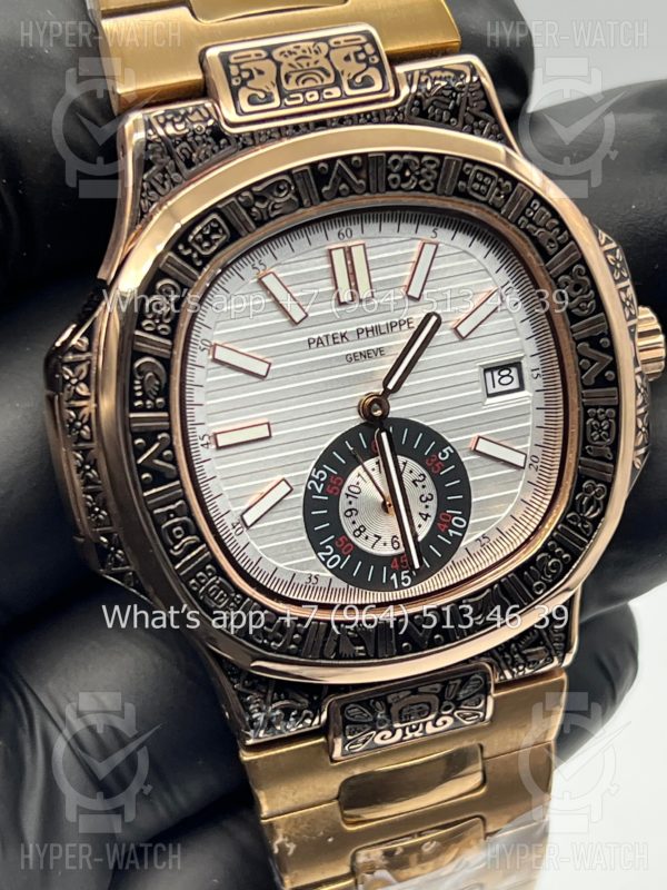 Товар Patek Philippe Nautilus 44mm Engraved Art 9096 Фото 4 - Patek Philippe Nautilus 44mm Engraved Art 9096